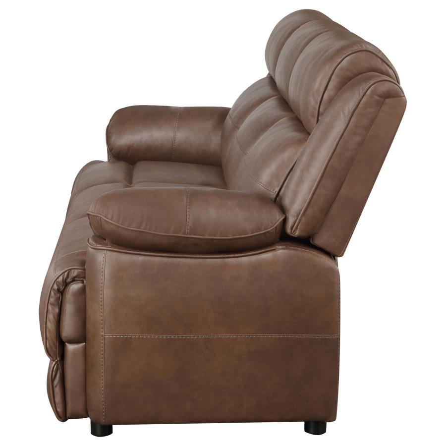 Coaster Fine Furniture Ellington - Upholstered Padded Arm Sofa - Dark Brown | Meri Furniture