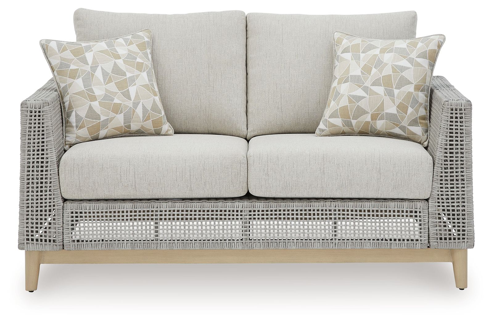 Signature Design by Ashley® Seton Creek - Gray - Loveseat With Cushion | Meri Furniture