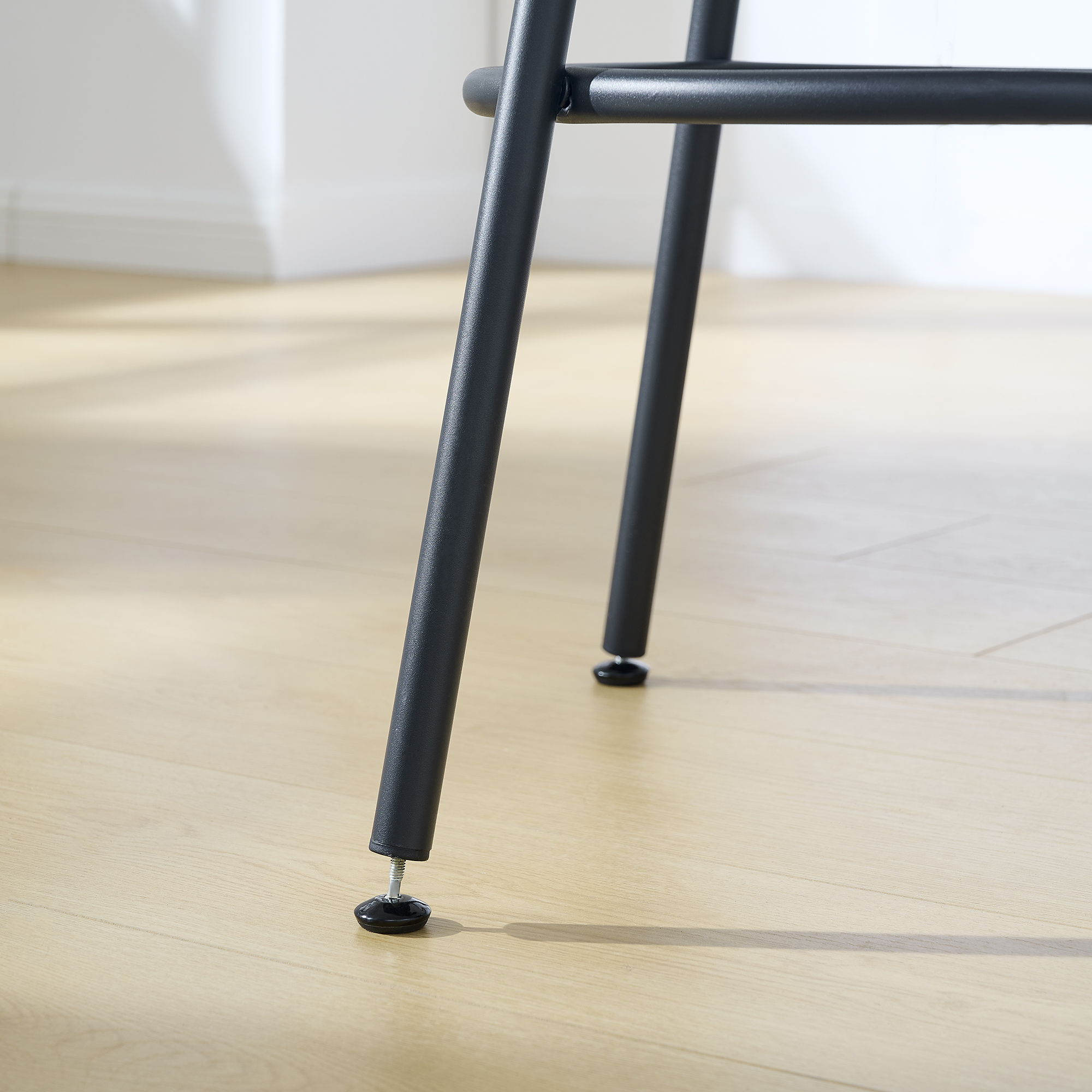 Rustic Brown Round Bar Table And Stool Set With Shelf, Upholstered Stool With Backrest - Antique Brown