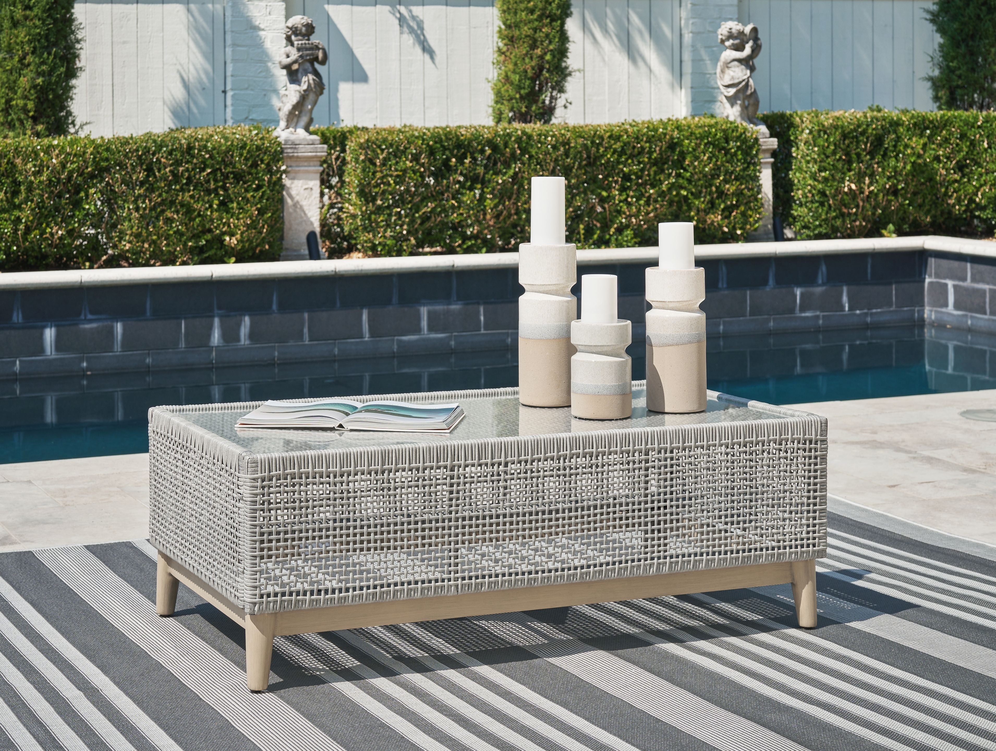 Signature Design by Ashley® Seton Creek - Gray - Rectangular Cocktail Table | Meri Furniture
