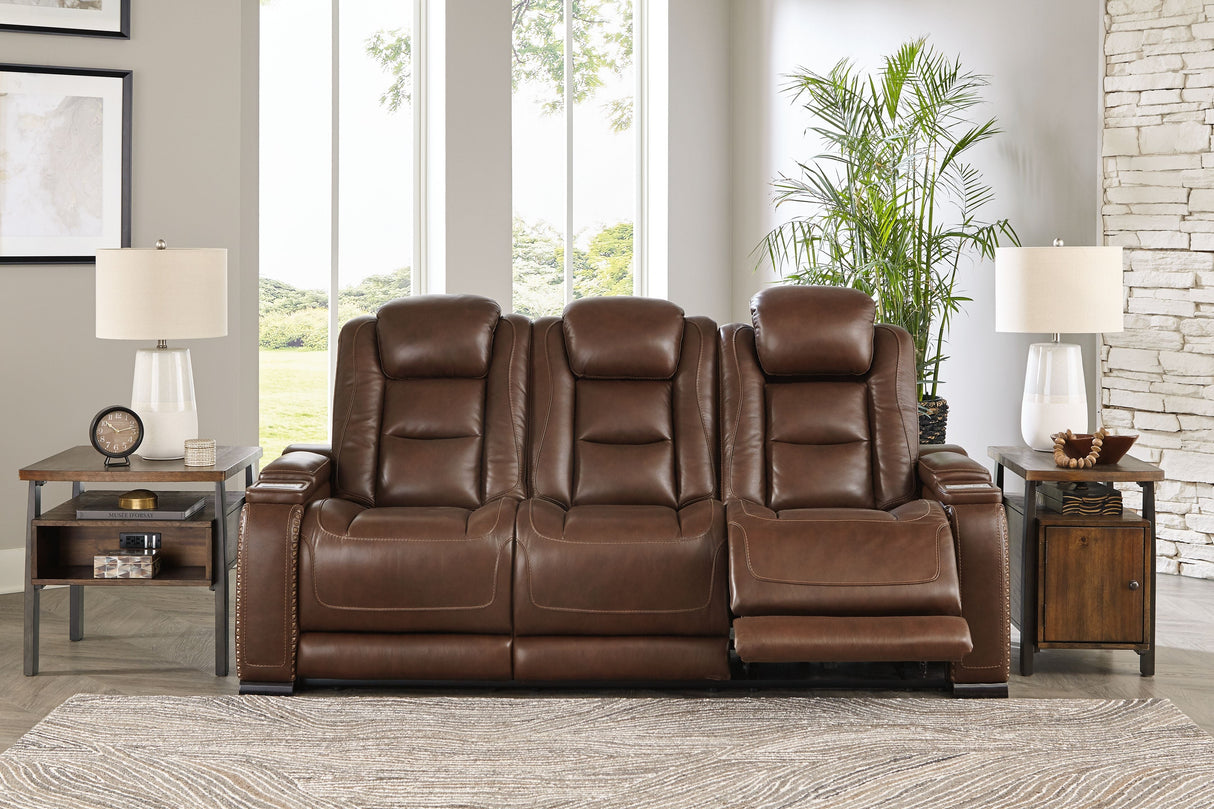 Ashley Furniture The Man-Den - Power Reclining Sofa | Meri Furniture