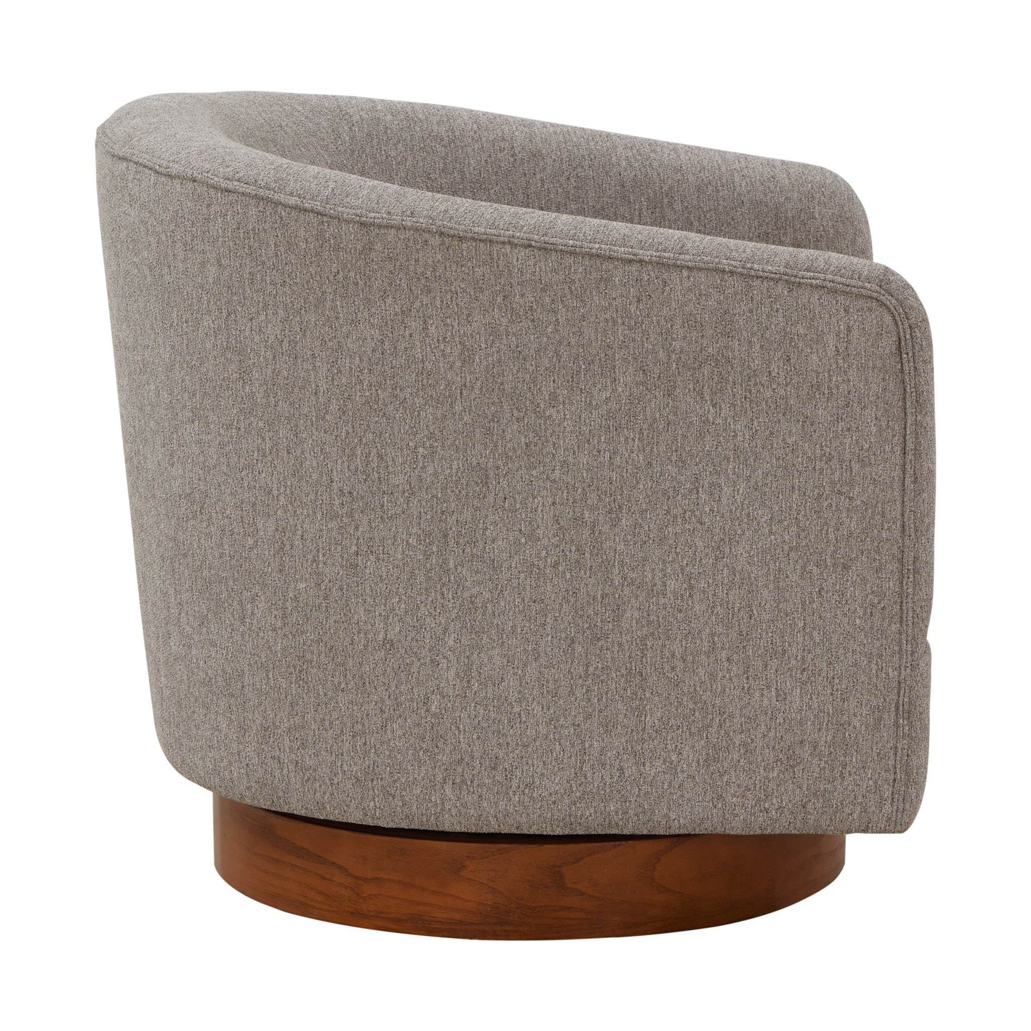Miramar - Swivel Barrel Chair With Wooden Base