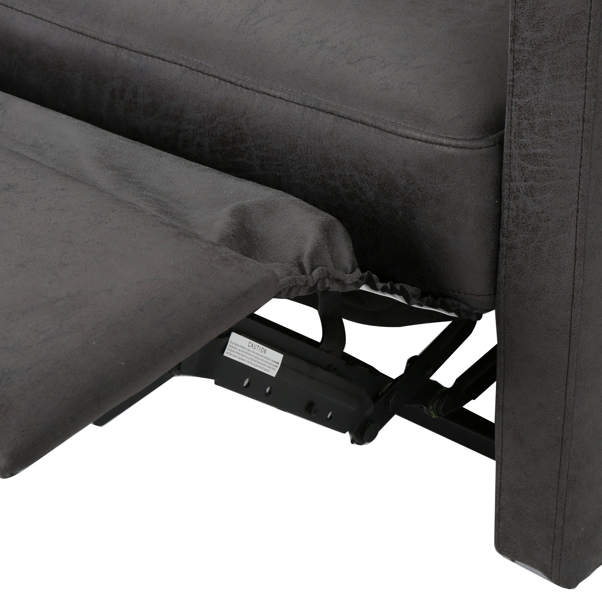 Alma - Contemporary Upholstered Loveseat Recliner - Slate