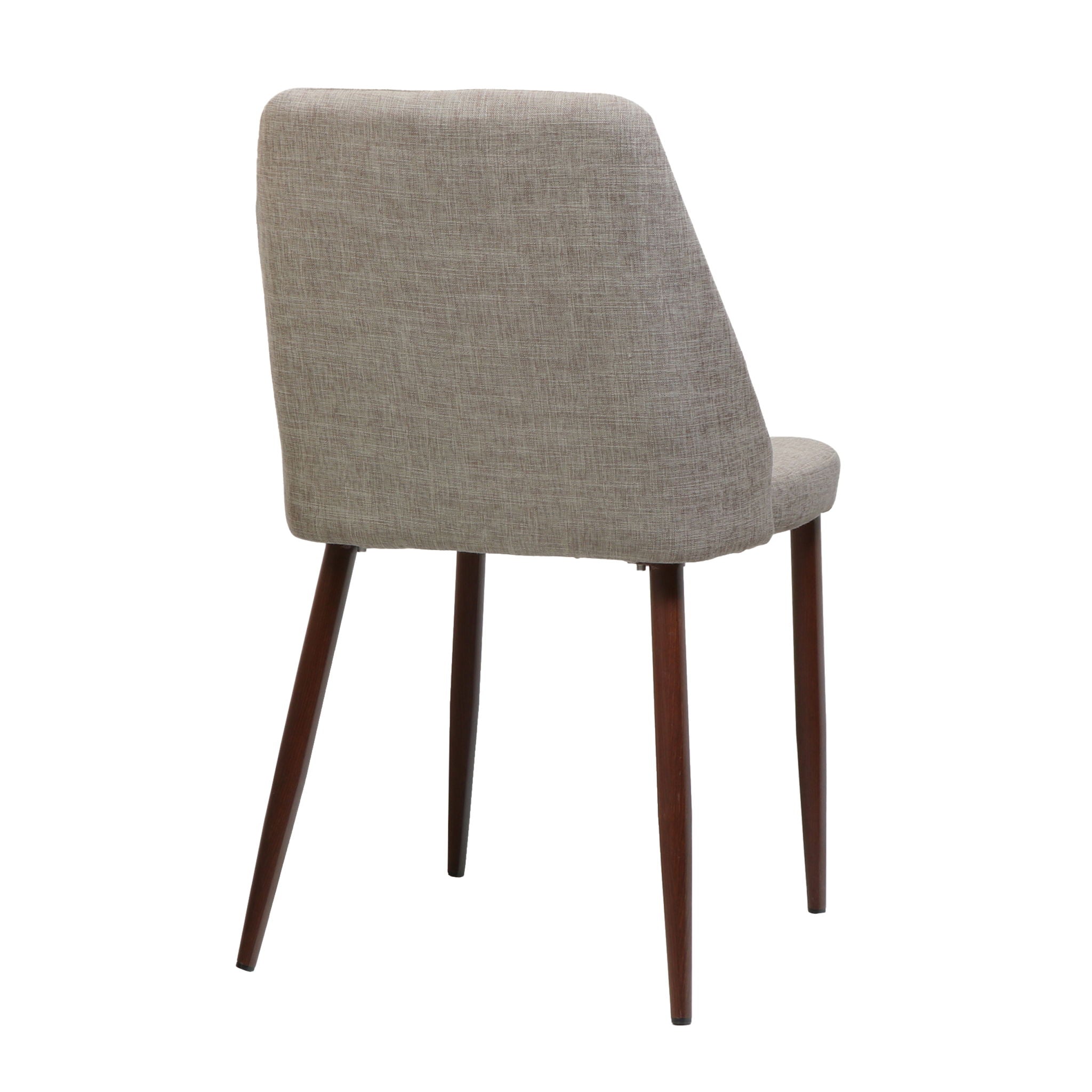 Modern Dining Chair With Iron Legs And Wood Finish