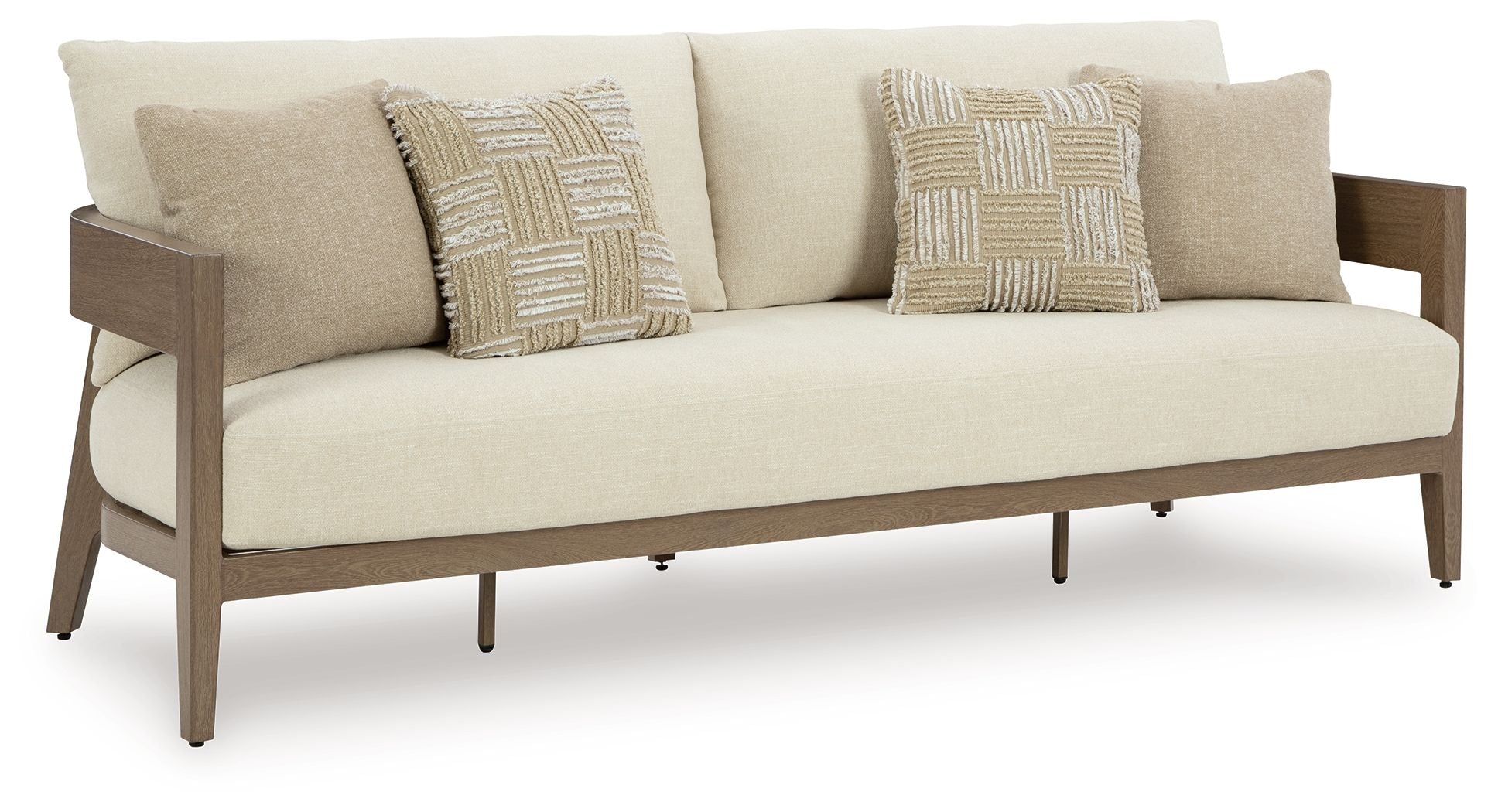 Signature Design by Ashley® Serene Bay - Dark Brown / White - Sofa With Cushion | Meri Furniture