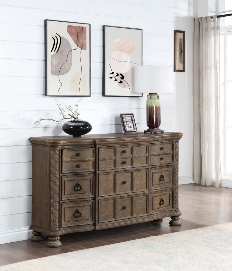 Coaster Fine Furniture Emmett - 9-Drawer Dresser - Walnut | Meri Furniture