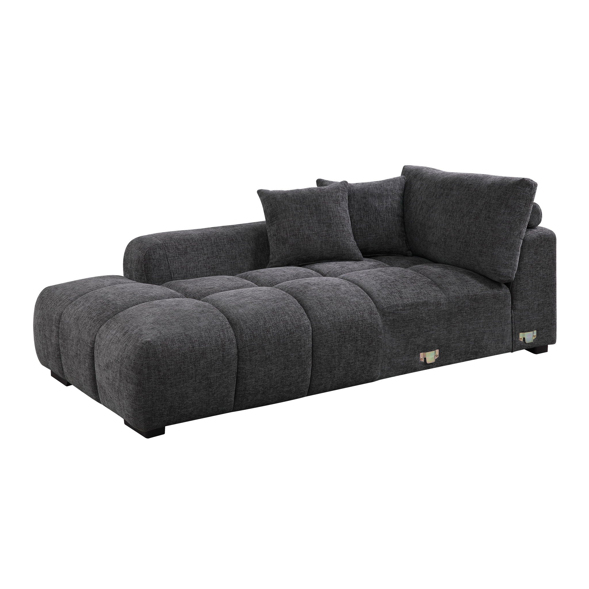 Chosen - Sectional Sofa With Toss Pillows And Chaise