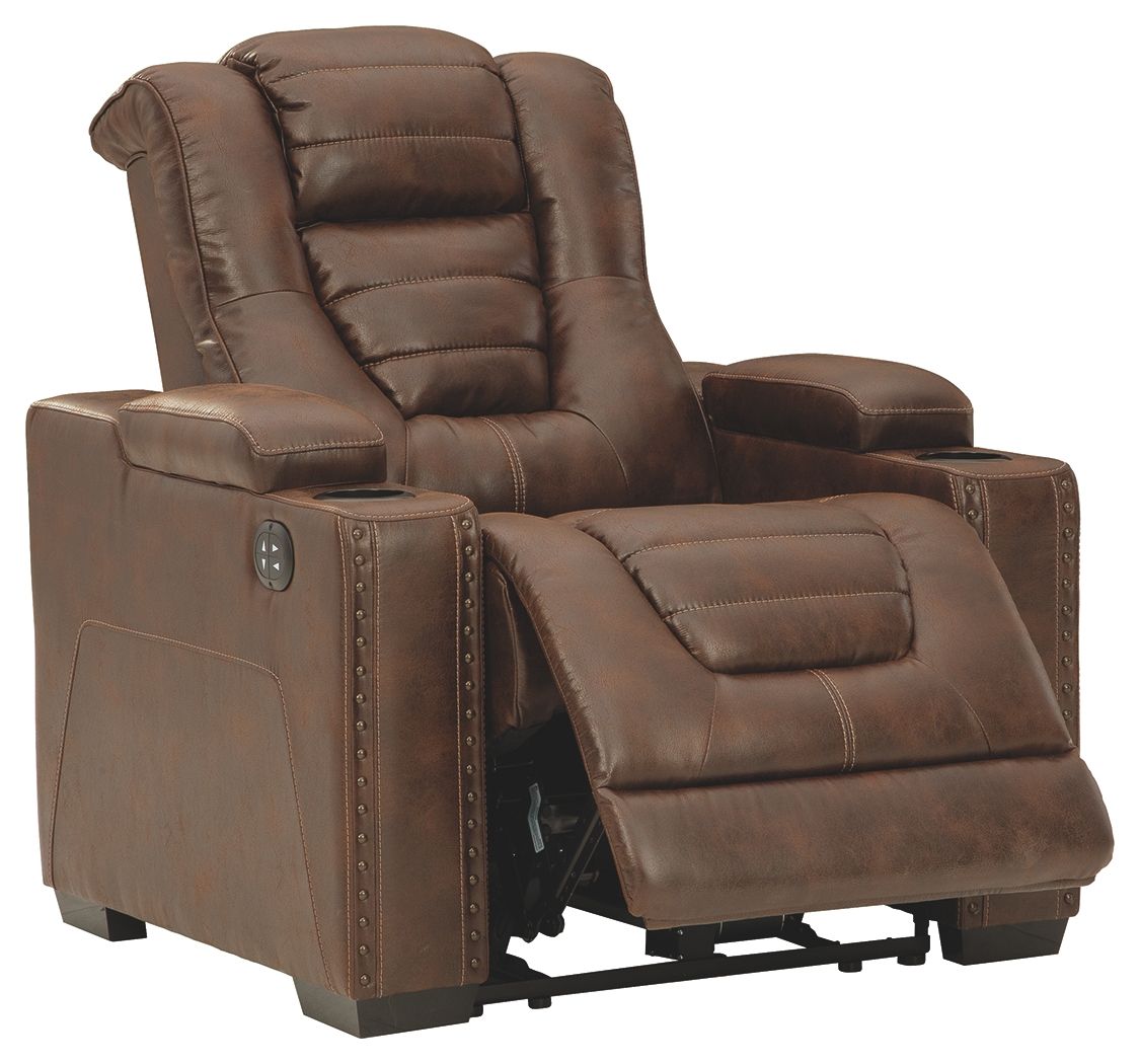 Ashley Furniture Owner's - Thyme - Pwr Recliner/Adj Headrest | Meri Furniture