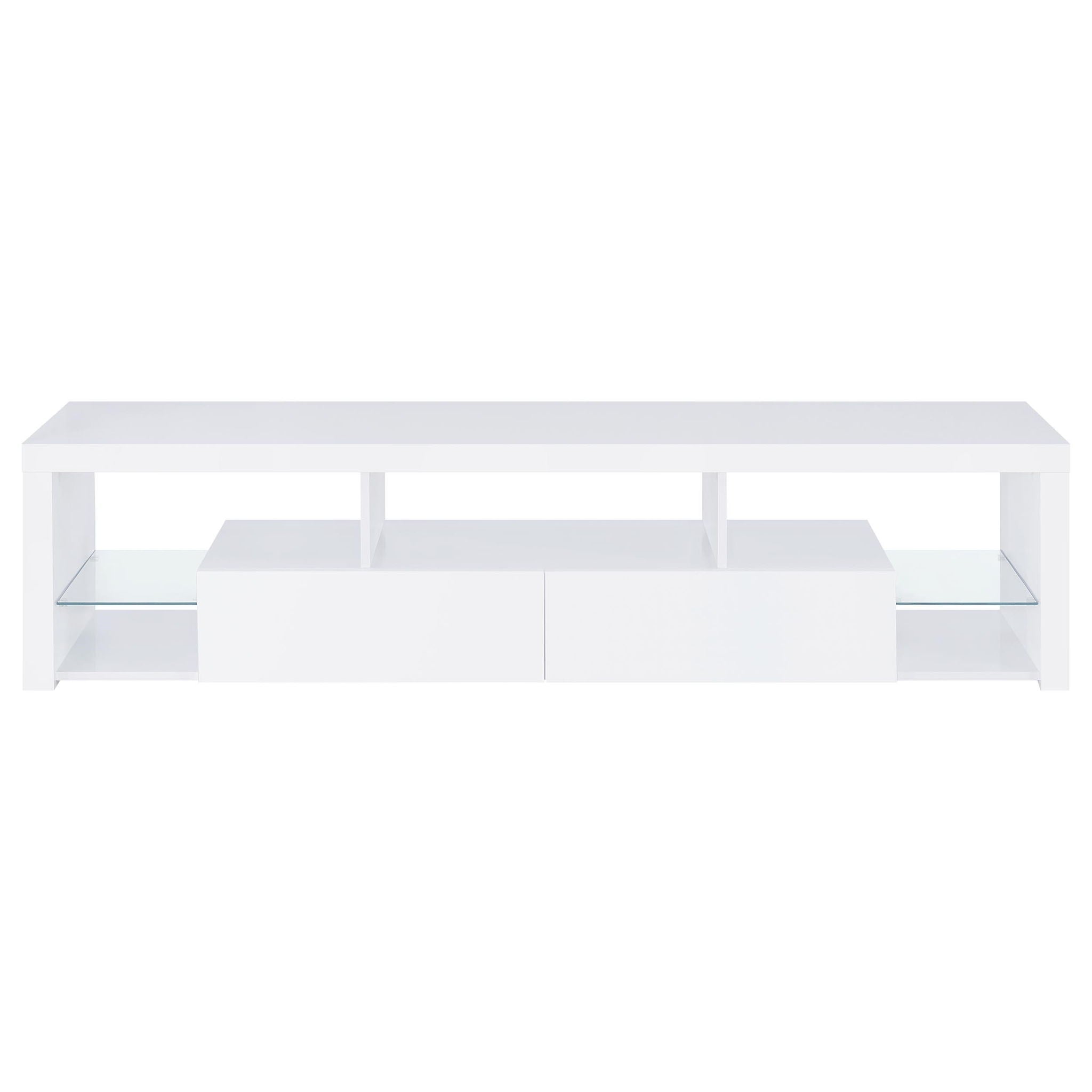 Jude 3-piece 71-inch TV Entertainment Center White High Gloss