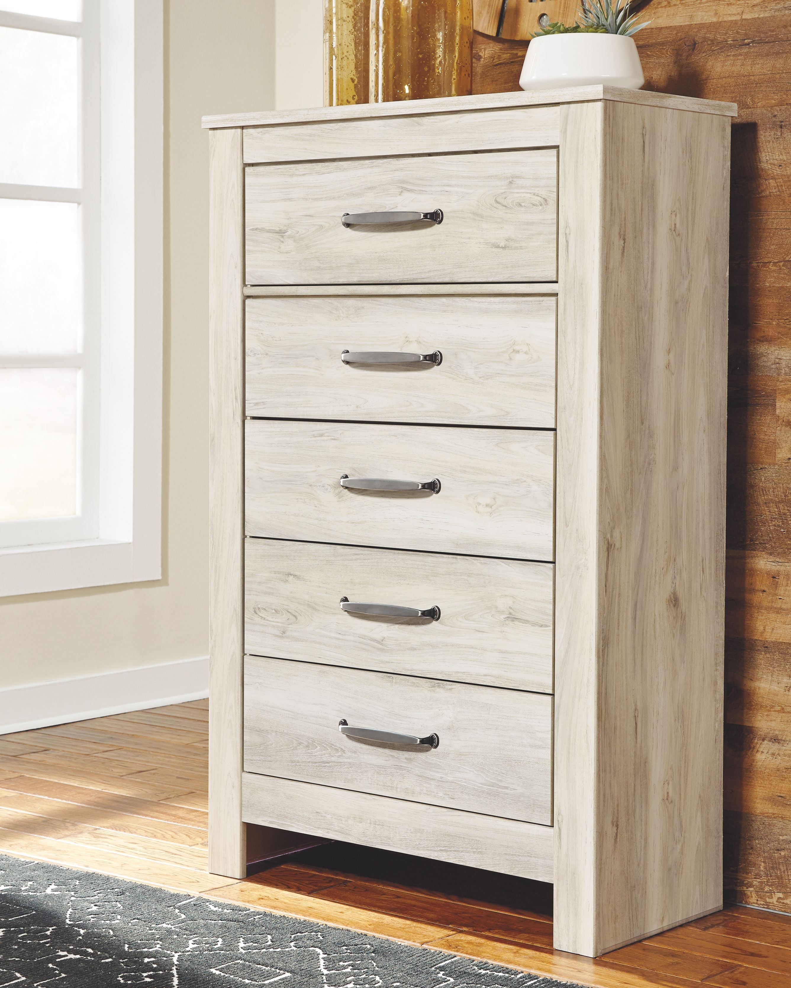 Signature Design by Ashley® Bellaby - Dresser, Mirror, Panel Bed Set | Meri Furniture