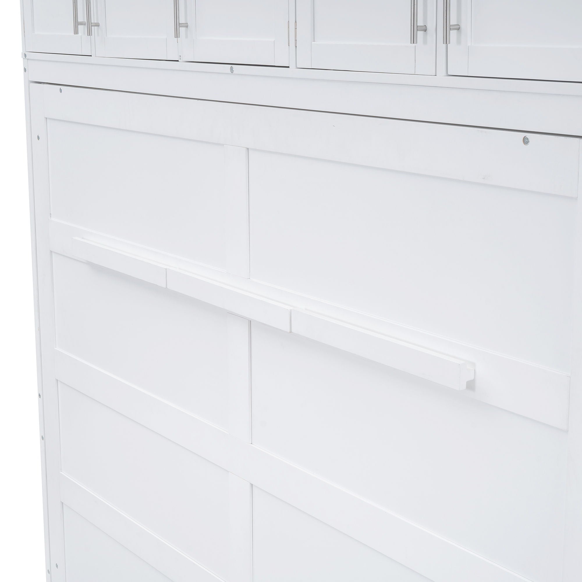 Murphy Modern Bed With Top Cabinets For Space Saving And Comfort