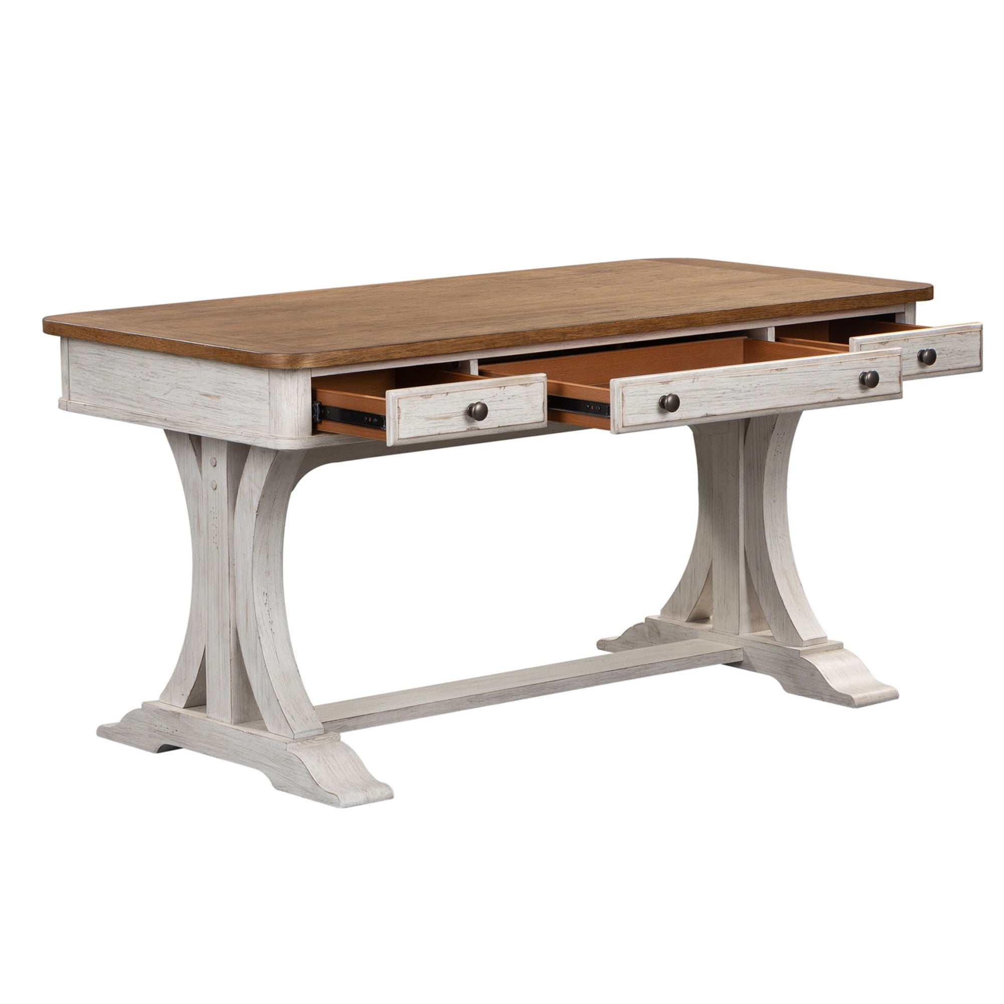 Liberty Furniture Farmhouse Reimagined - Writing Desk - White | Meri Furniture