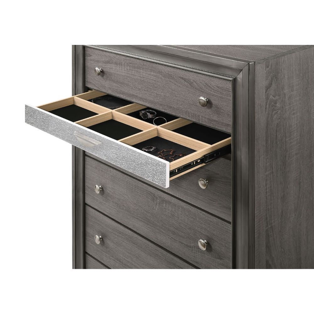 ACME The Naima chest offers a sophisticated look, clean lines and contemporary style. | Meri Furniture