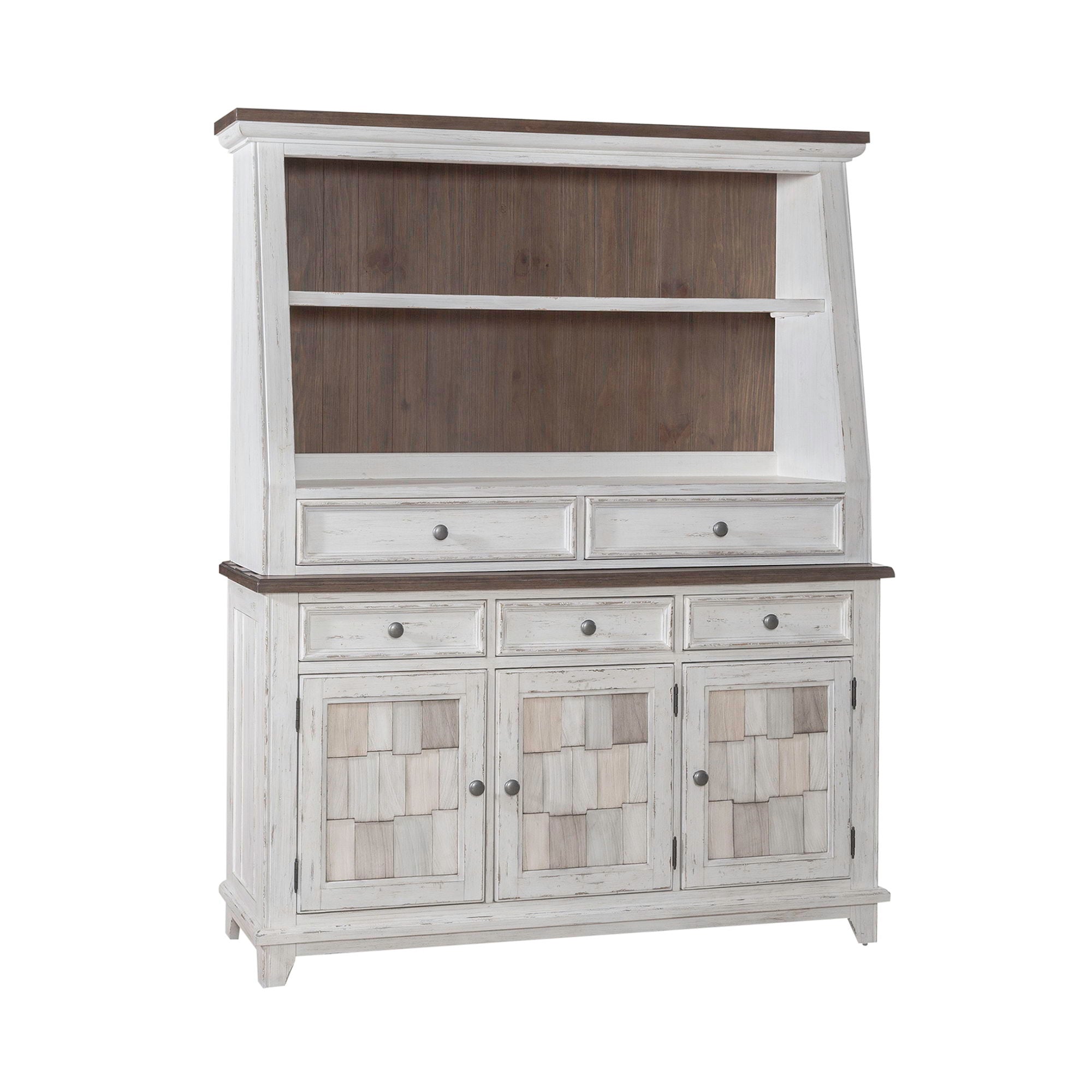 Liberty Furniture River Place - Server & Hutch - White | Meri Furniture