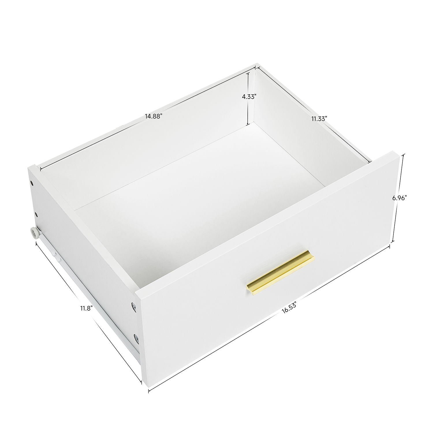 Modern 8 Drawer Dresser For Bedroom Ample Storage Wide Chest Of Drawers, Sturdy & Safe - White