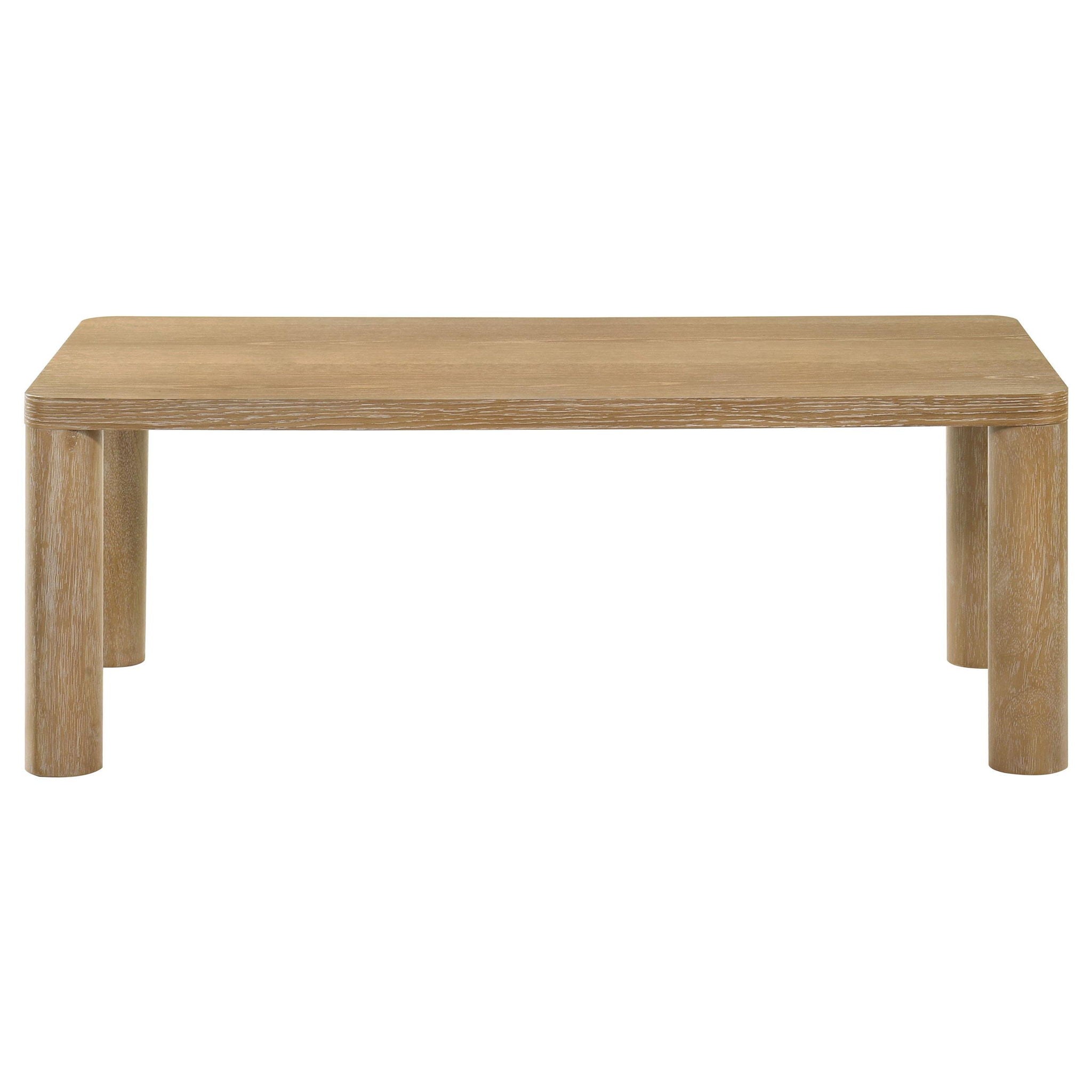 Castlewood 2-piece Cocktail Coffee Table Set Light Oak