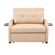 Versatile Pull Out Sofa Sleeper 3 In 1 With Wing Table & USB Charge, Compact Design