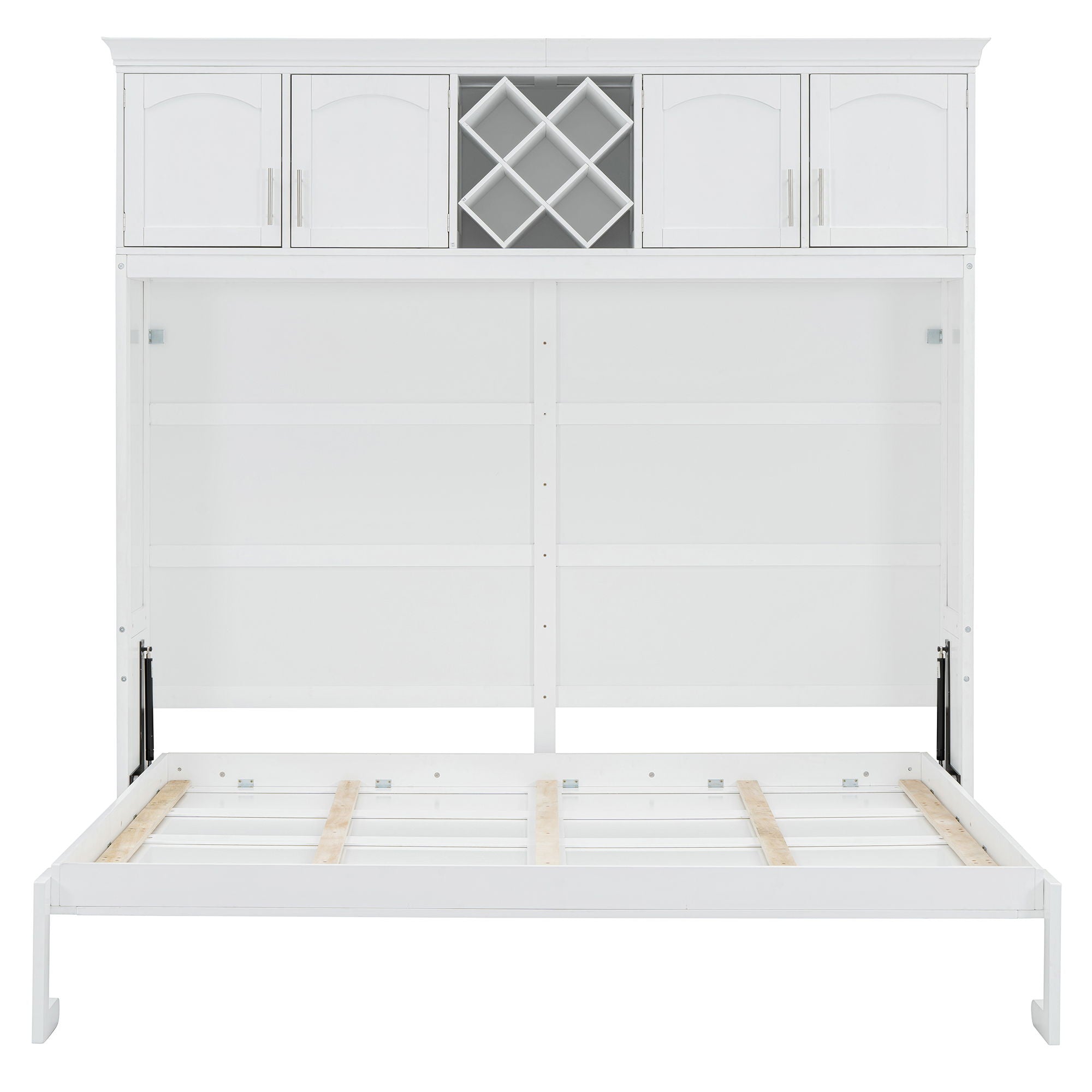 Murphy Wall Bed With Top Cabinets & Wine Rack