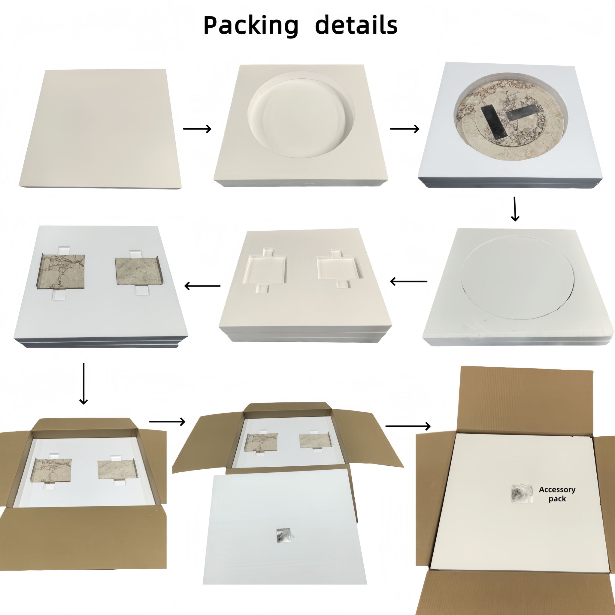 Diamond - Marble Coffee Table With Polished Surface For Living Room - Pink