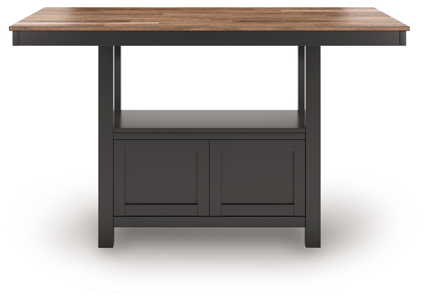Signature Design by Ashley® Wildenauer - Brown / Black - Rectangular Dining Room Counter Table | Meri Furniture