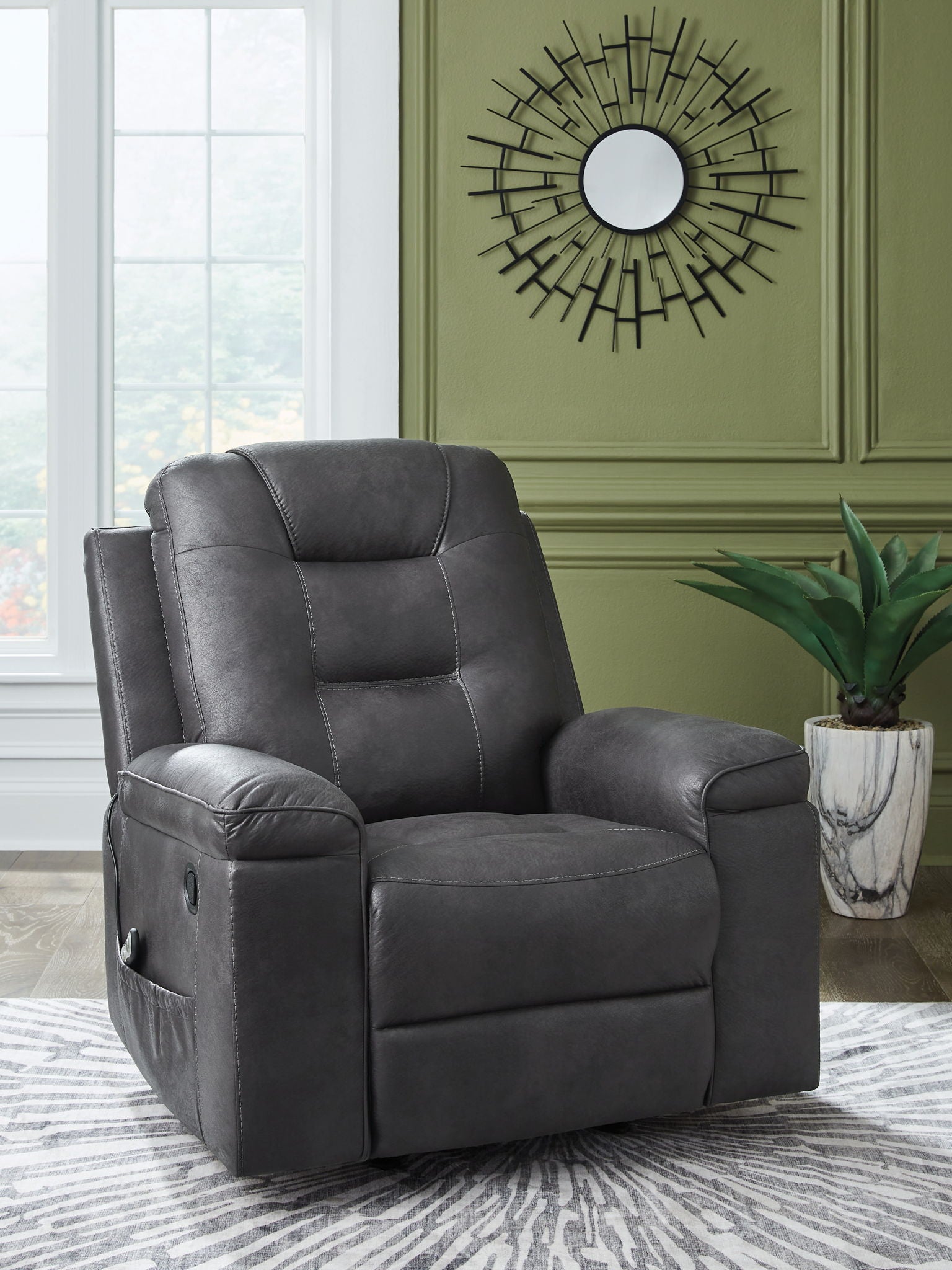 Stockworth - Rocker Recliner - Granite