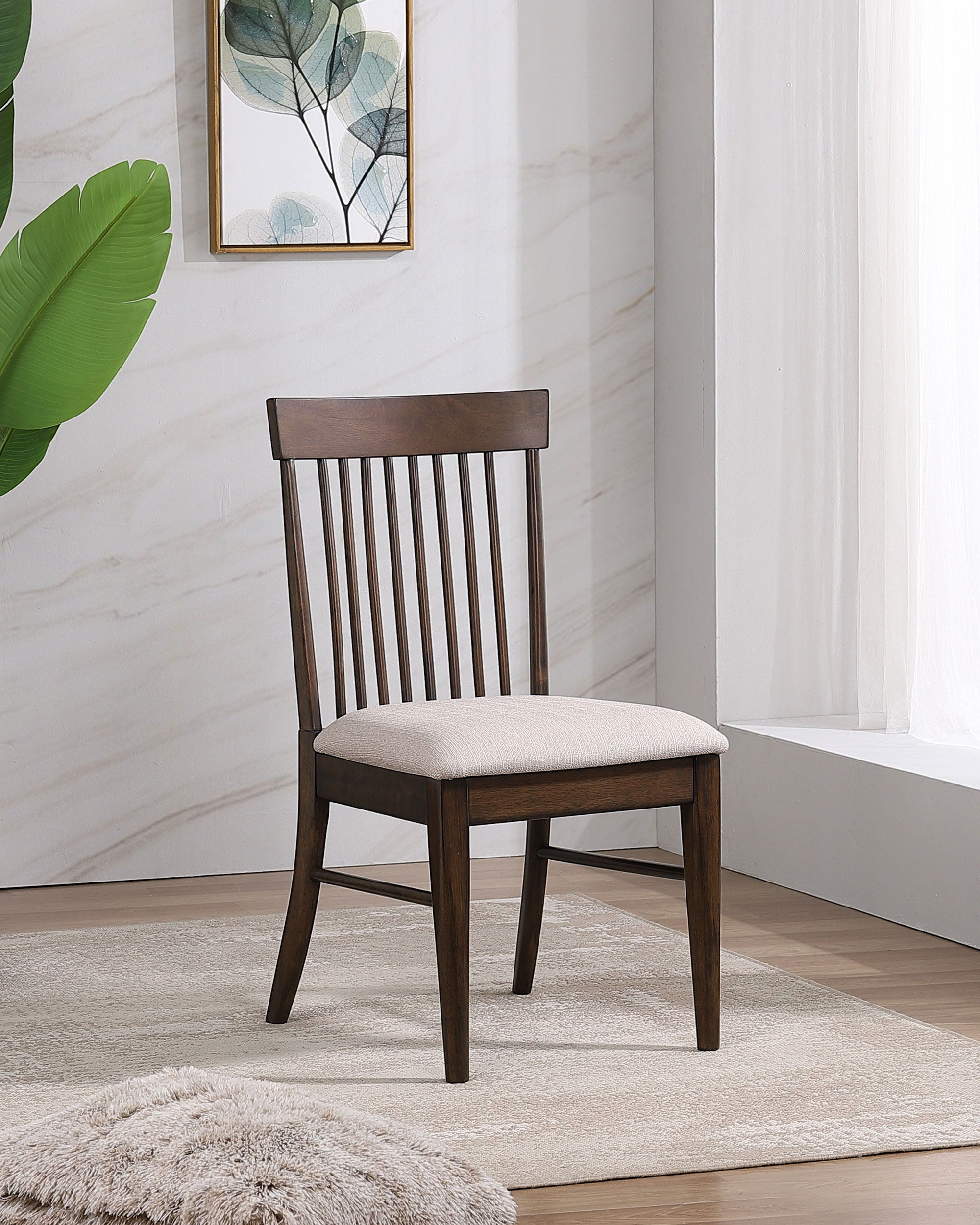 Coaster Fine Furniture Everton - Wood Dining Side Chair (Set of 2) - Dark Walnut | Meri Furniture
