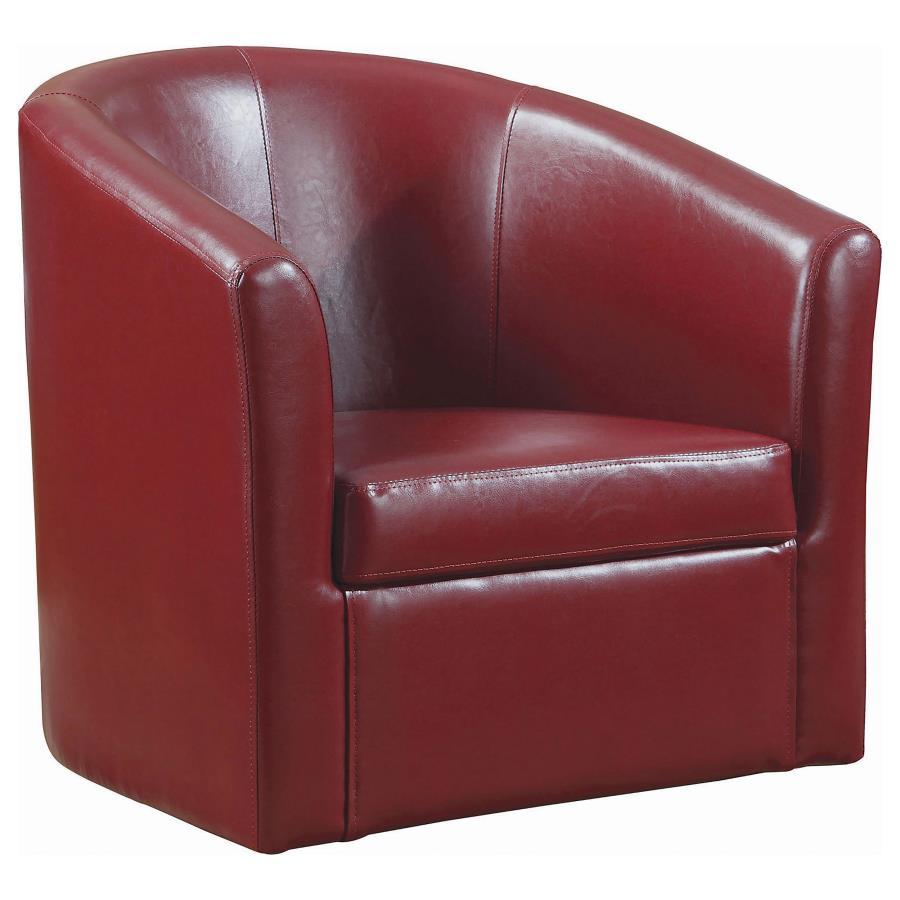 Coaster Fine Furniture Turner - Upholstered Barrel Back Swivel Chair | Meri Furniture