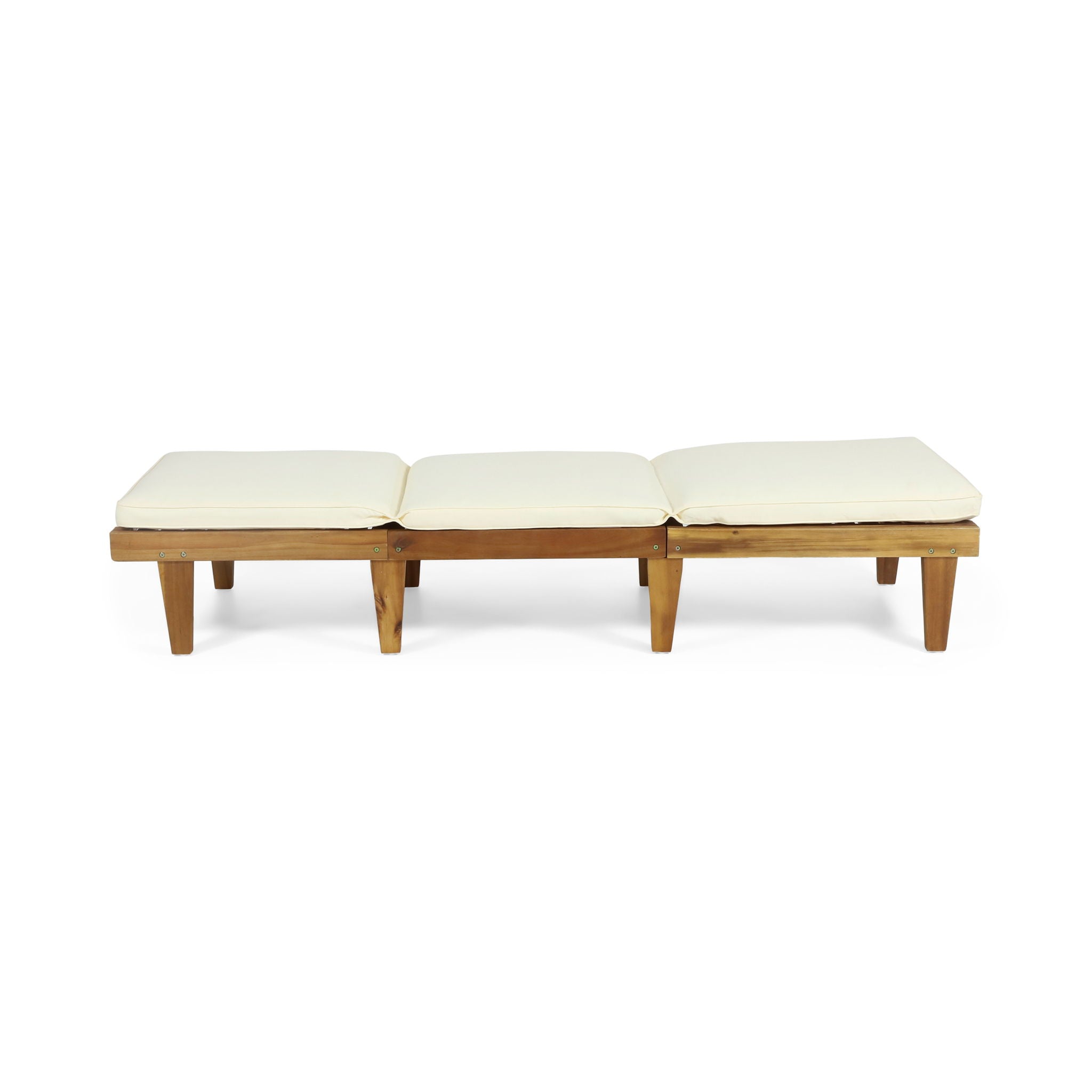 Ariana - Wood Chaise Lounge With Cushion