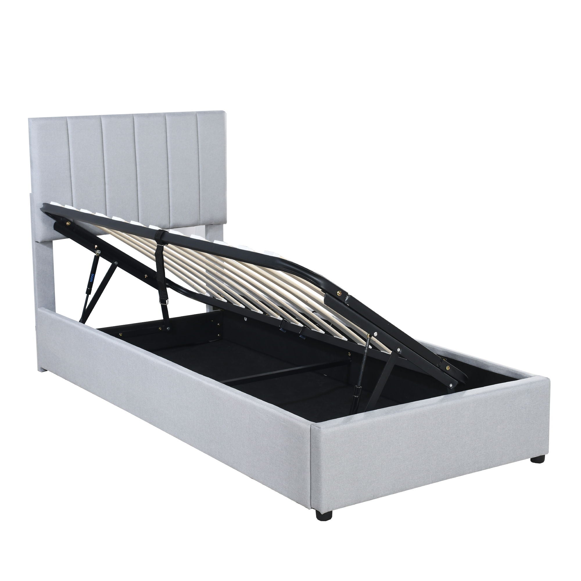 Upholstered Platform Bed With A Hydraulic Storage System