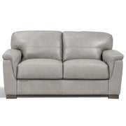 Cornelia - Loveseat - Pearl Gray Leather