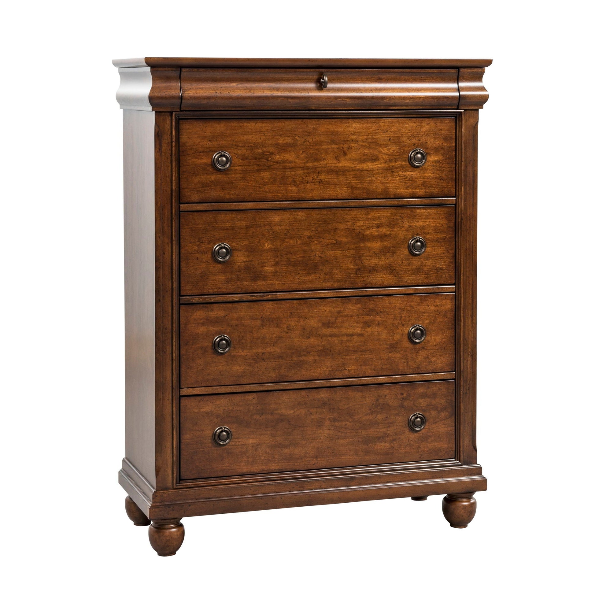 Liberty Furniture Rustic Traditions - 5 Drawer Chest - Dark Brown | Meri Furniture
