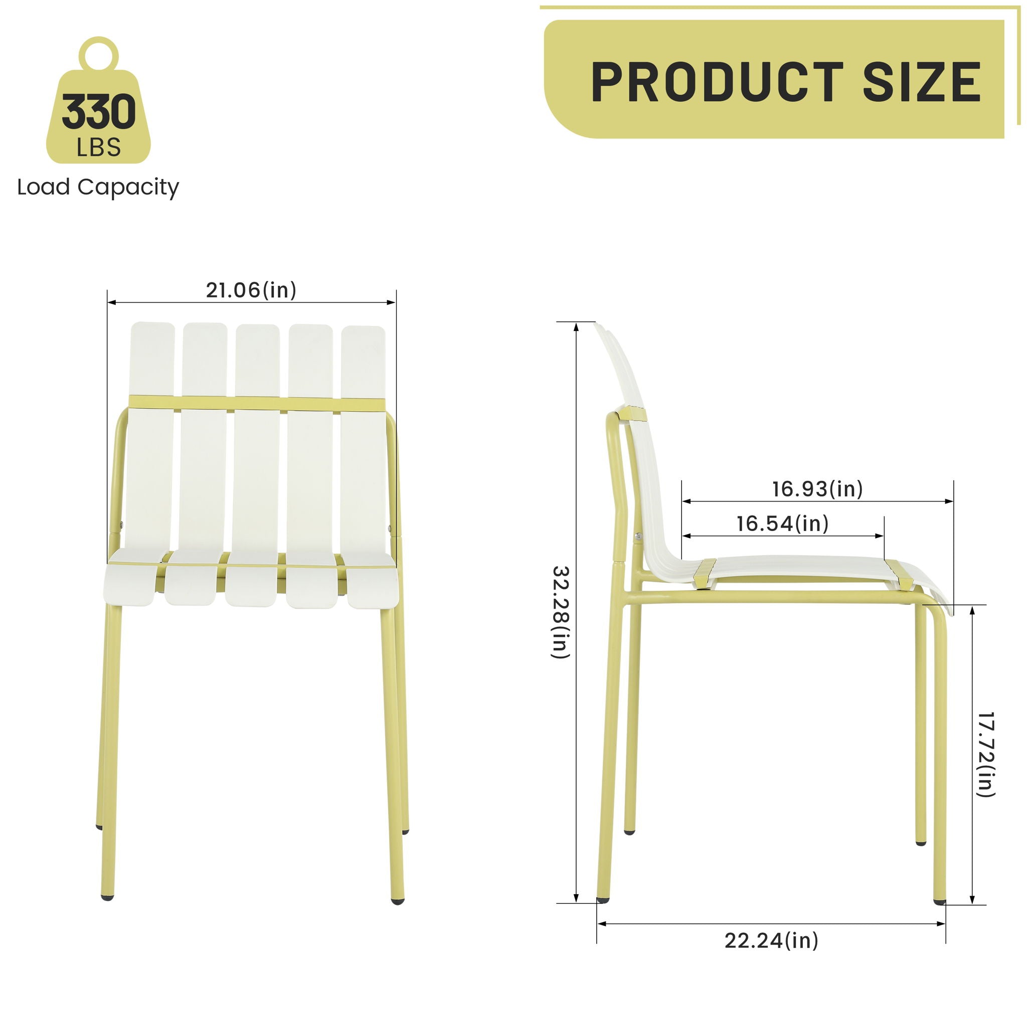 4 Piece Set Of Modern Color Block Designed Single Chairs With Folding Square Table