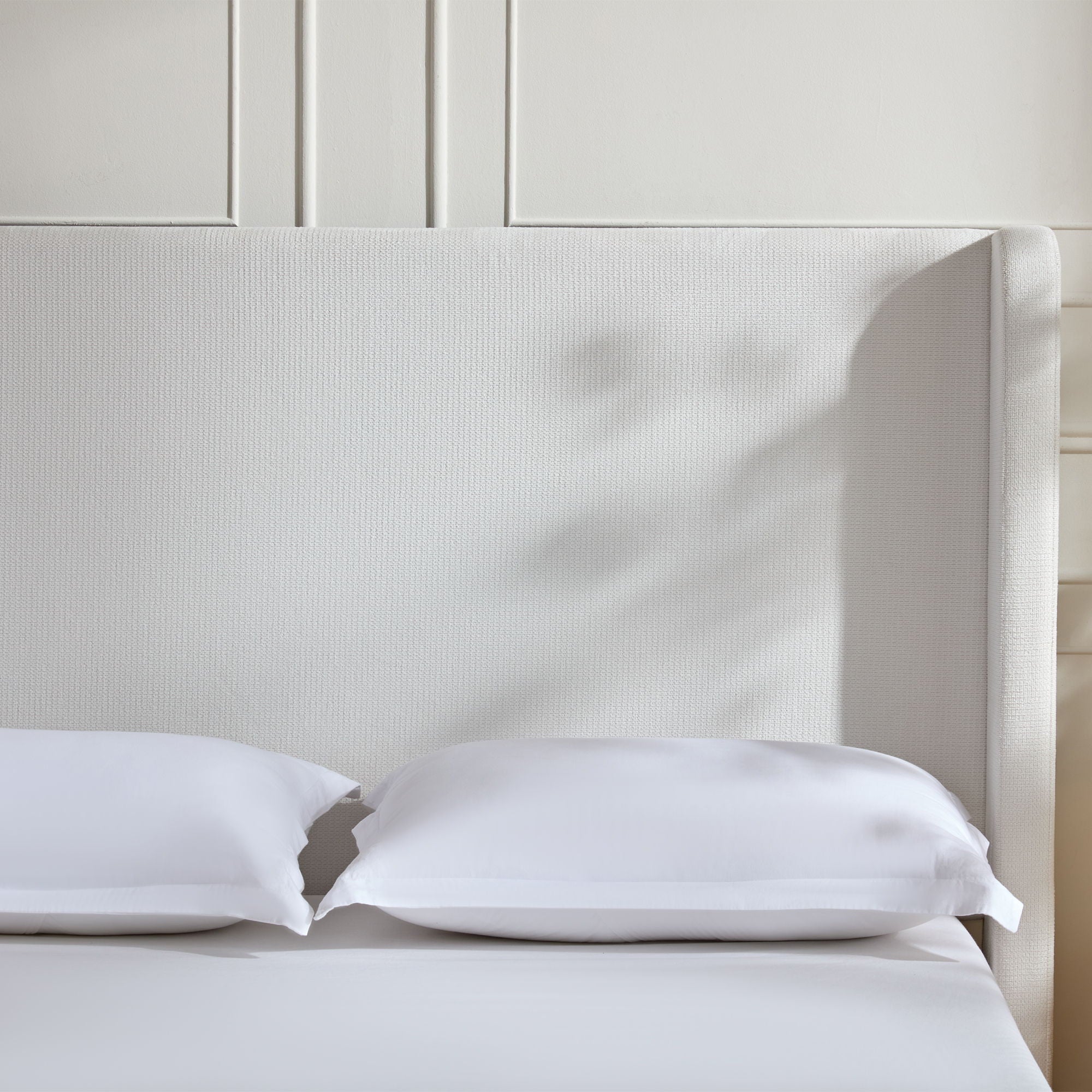 Harper - Tall Headboard Upholstered Bed / High Headboard / Elegant Simplicity / No Box Spring Needed