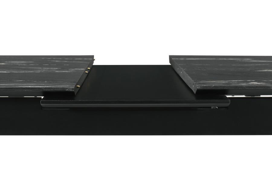 Crestmont - Extension Dining Table Faux Marble - Black
