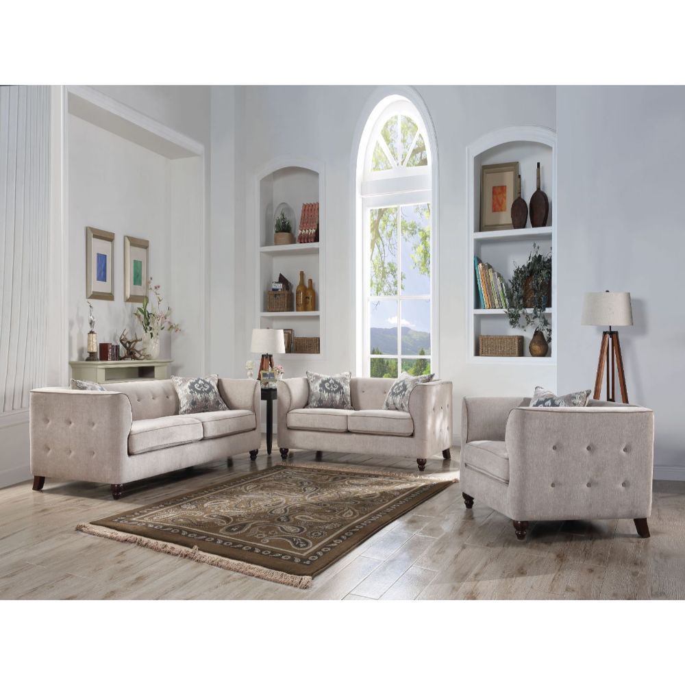 ACME Cyndi - Sofa - Tan Velvet | Meri Furniture