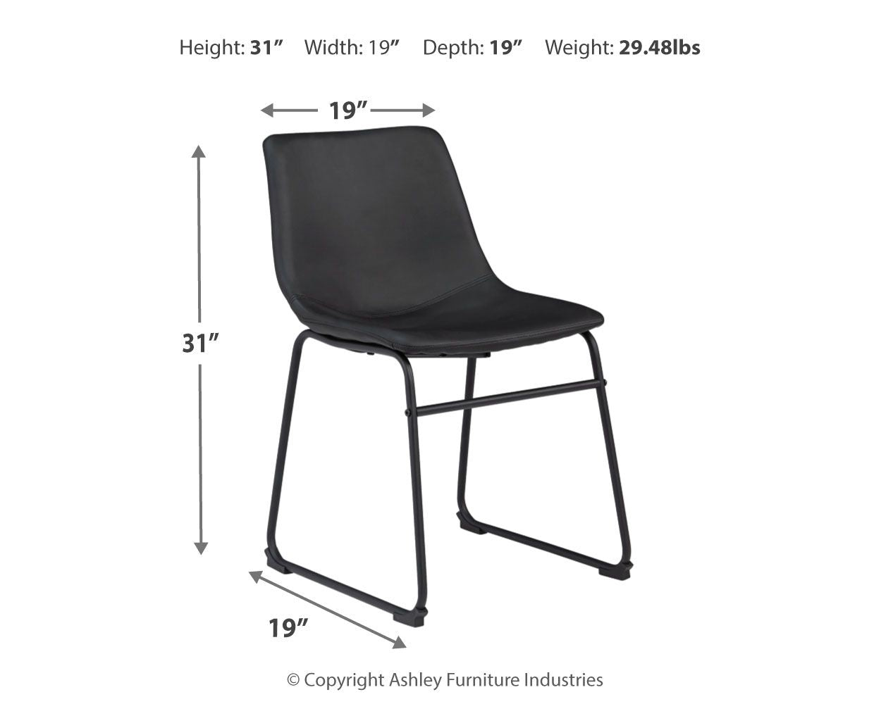 Signature Design by Ashley® Centiar - Upholstered Side Chair | Meri Furniture