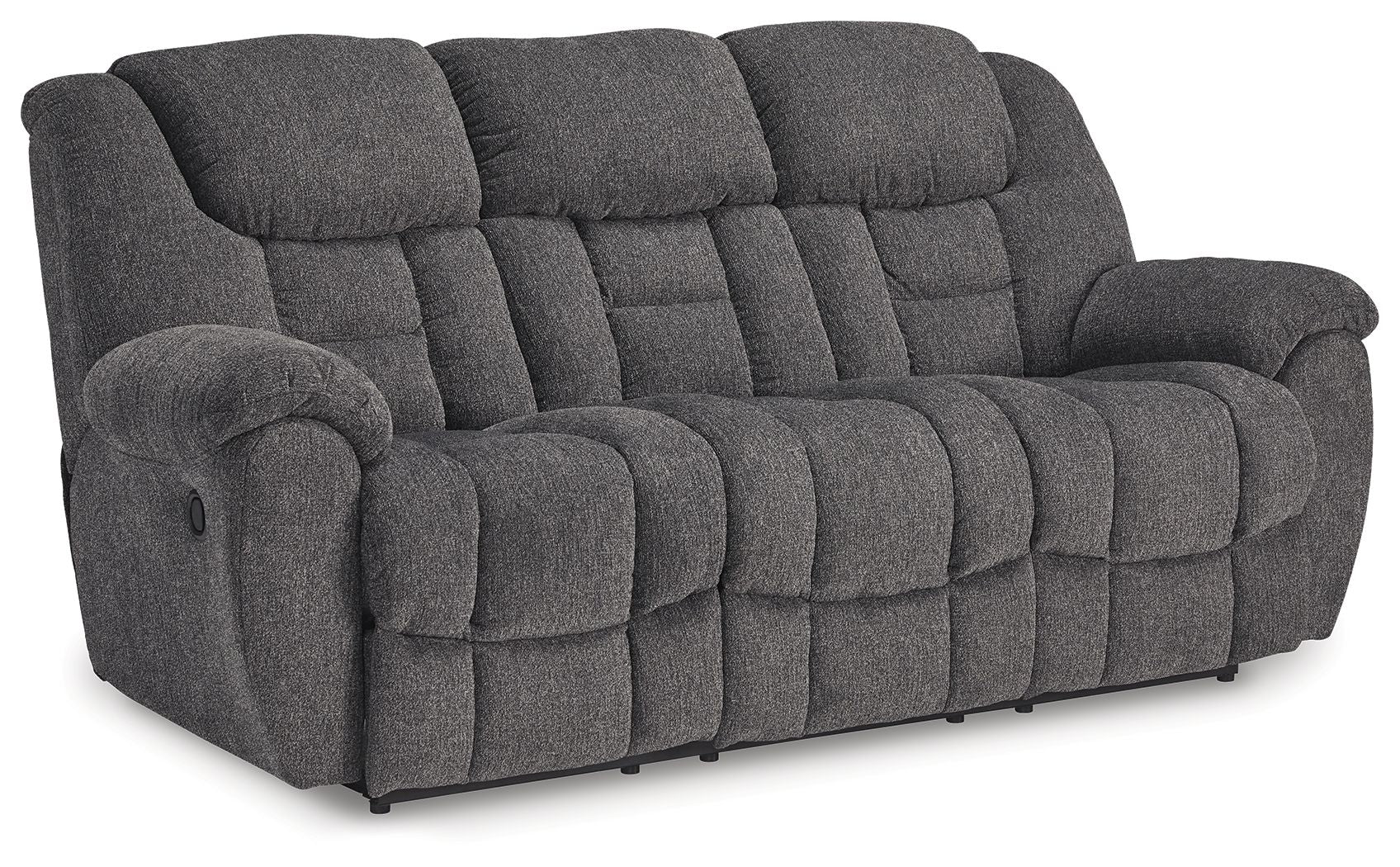 Signature Design by Ashley® Foreside - Charcoal - Reclining Sofa | Meri Furniture