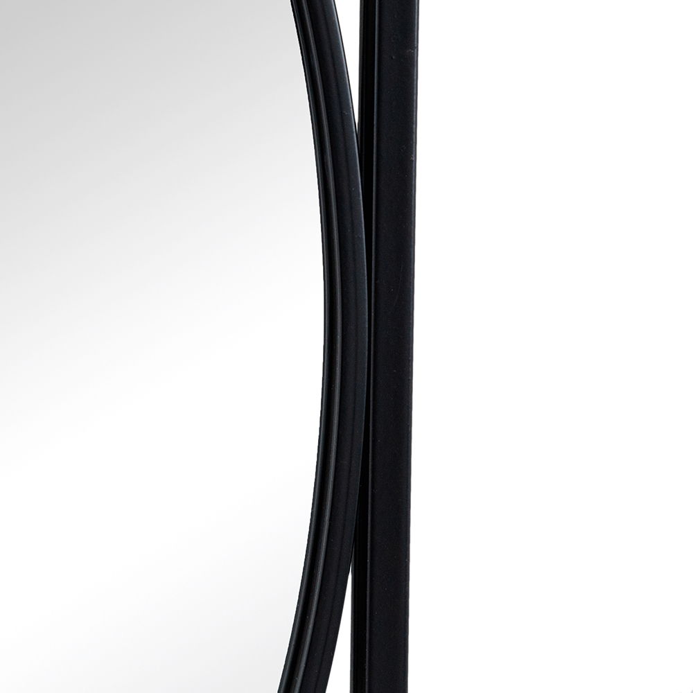 Rectangular Wall Mirrors With Frame, Home Decor For Living Room Bedroom Entryway - Black