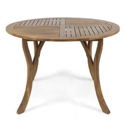 Hermosa - Outdoor Acacia Wood Table Circular Design