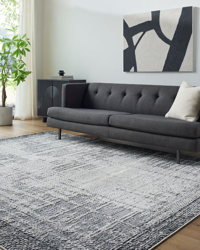 Siyah Machine Woven Rug