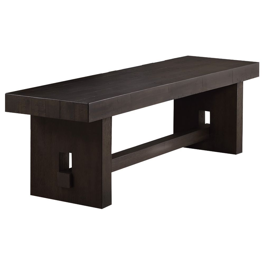 ACME Haddie - Bench - Distressed Walnut | Meri Furniture