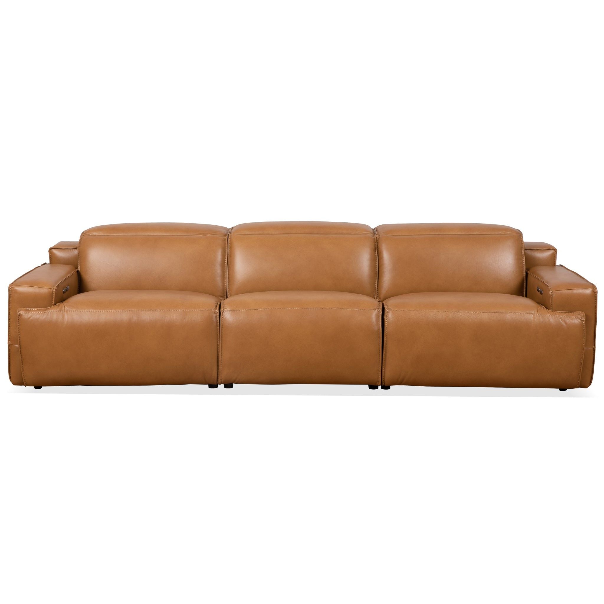 Urbana - Triple Power Recliner Sofa - Tan