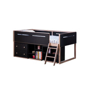 ACME Prescott - Bookshelf - Black & Rose-Gold - 22" | Meri Furniture