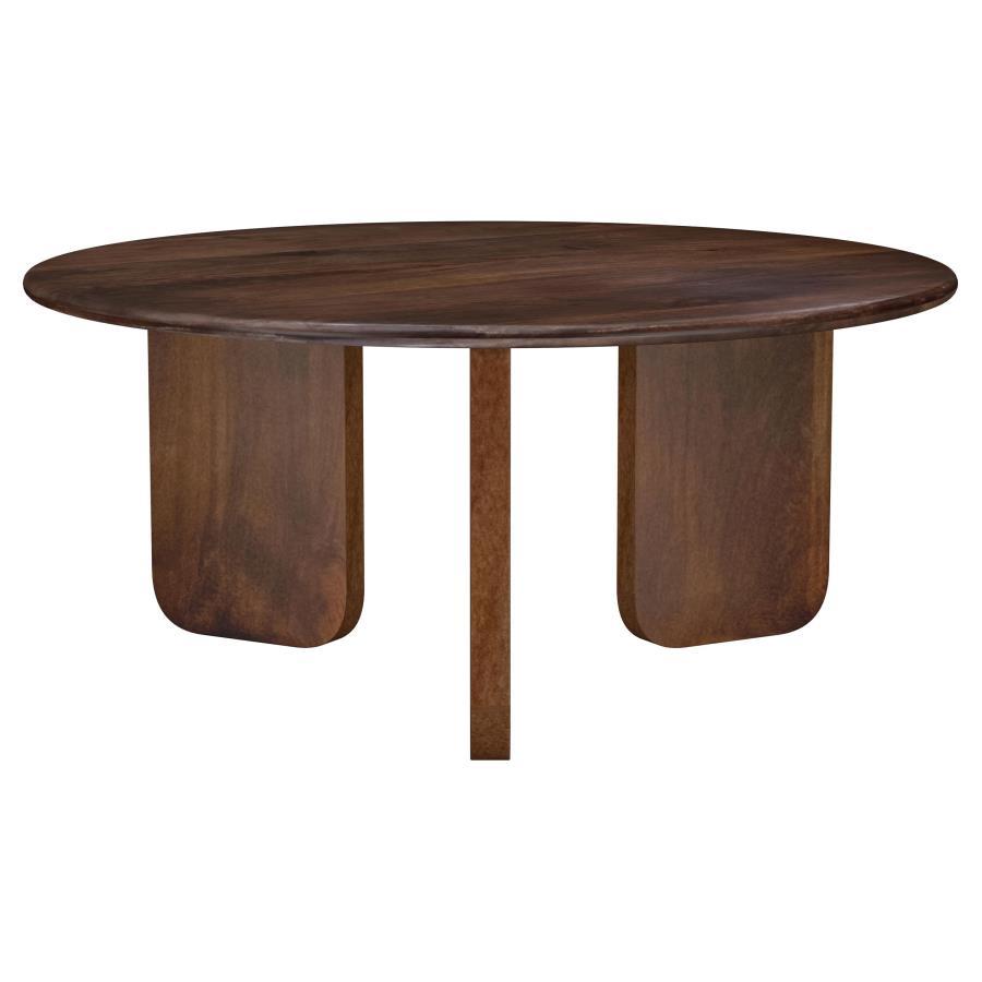 Coaster Fine Furniture Dale - Round Solid Mango Wood Table | Meri Furniture