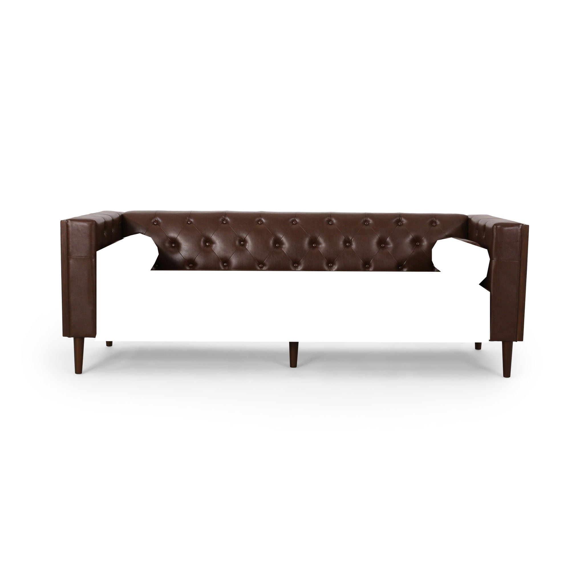 Contemporary 3 Seater Sofa With Tufted Design