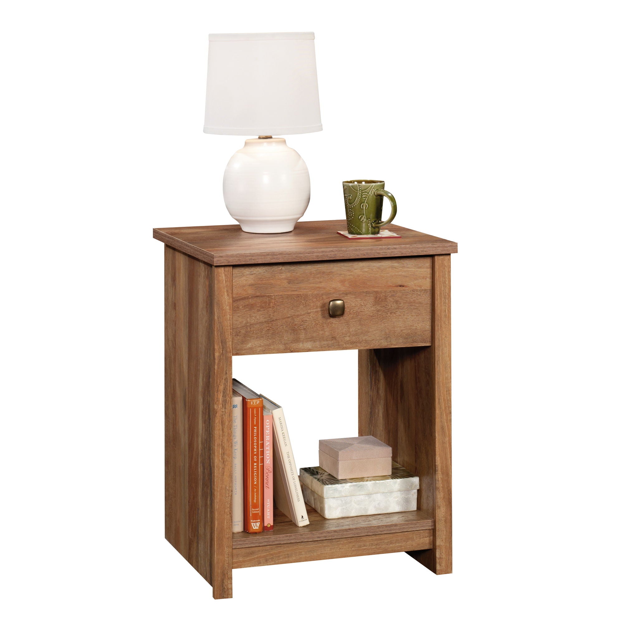 Night Stand with Drawer in Sindoori Mango