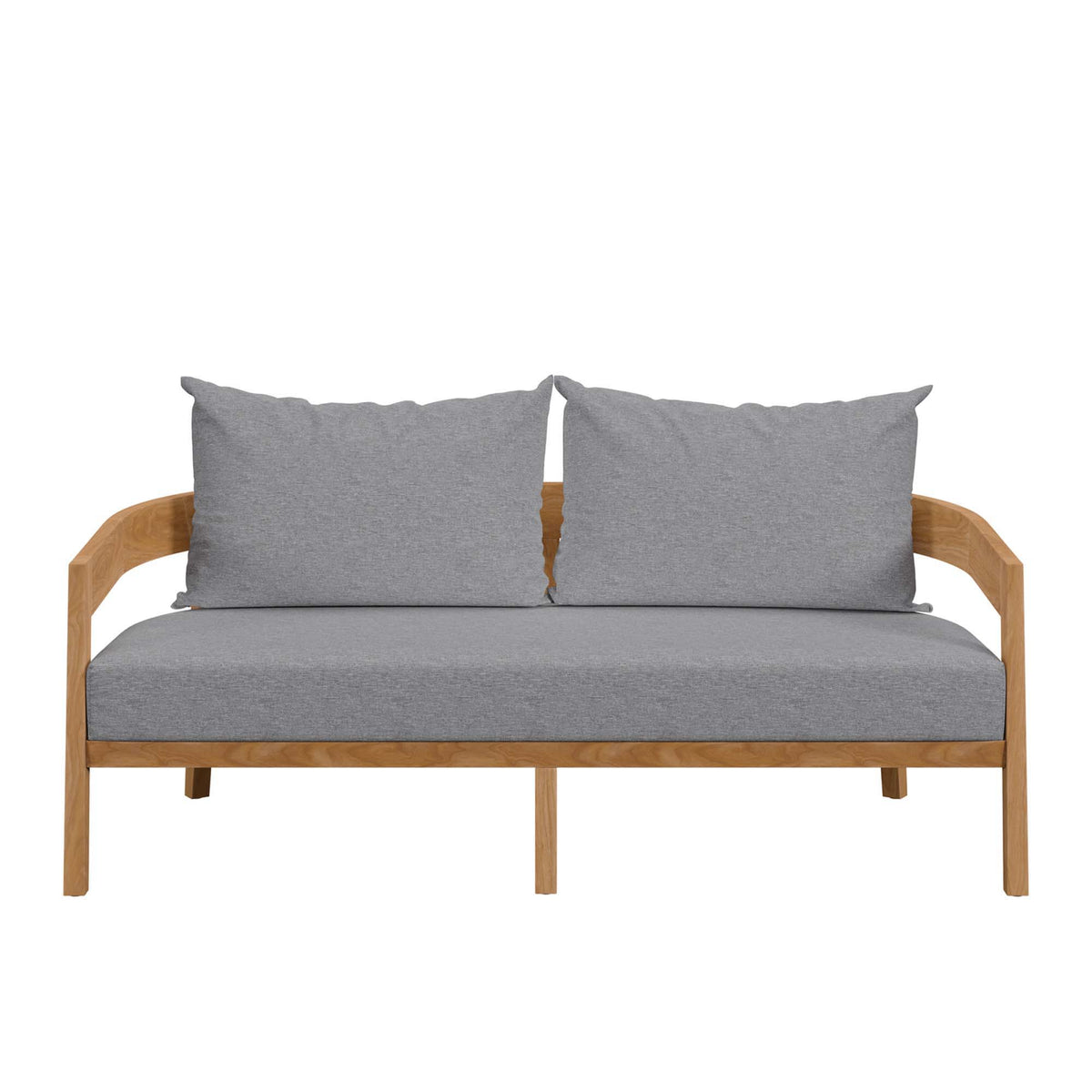 Brisbane Teak Wood Outdoor Patio Loveseat by Modway