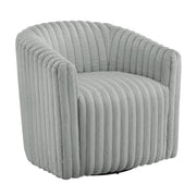 Alexa Barrel Swivel Chair - Gray