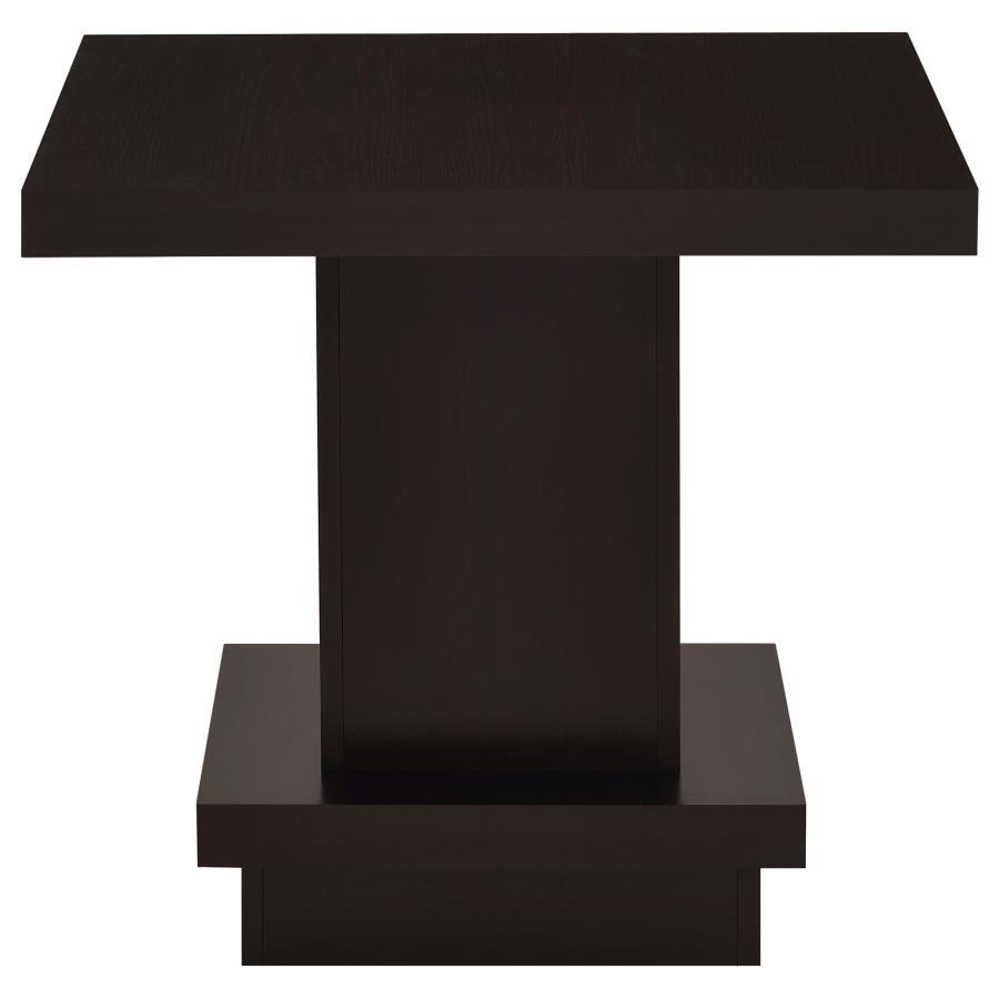 Coaster Fine Furniture Reston - Square Engineered Wood Side End Table - Cappuccino | Meri Furniture