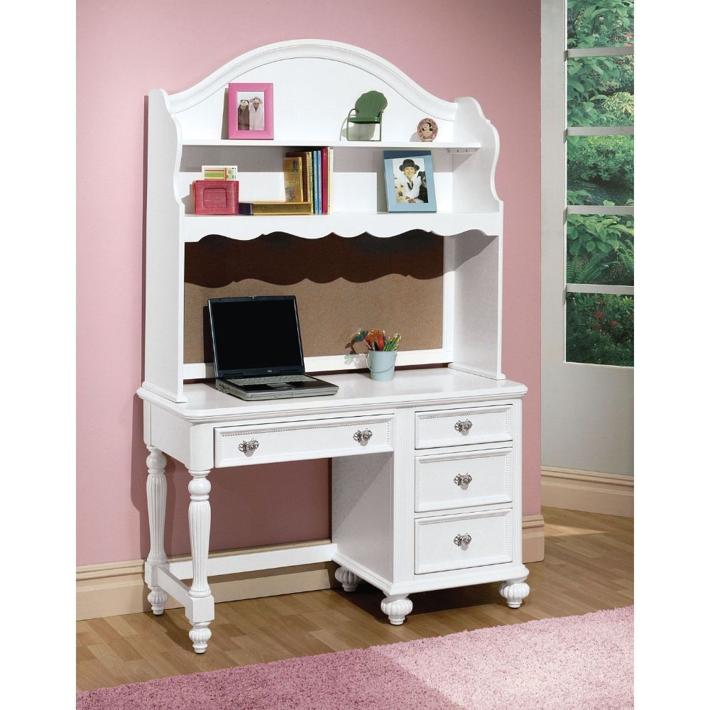 ACME Athena - Computer Hutch - White | Meri Furniture